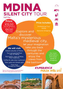 Mdina Silent City Tour flyer
